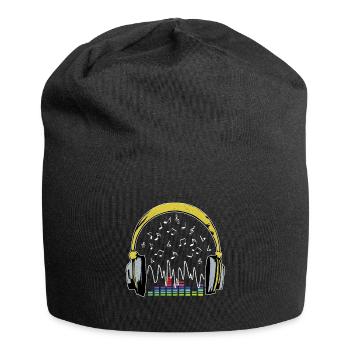 Musique de casque - Bonnet en jersey - noir - Devant