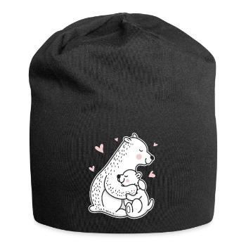 Polar Bear Having A Nap Gift product Cute Polar - Jersey Beanie - black - Front