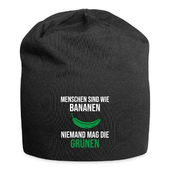 Anti Grün Partei Politik Lustiger Spruch Geschenk - Jersey-Beanie - Schwarz - Vorne