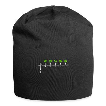 Motorrad Schaltung - Jersey-Beanie - Schwarz - Vorne