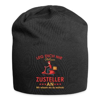 Zusteller shirt Lieferant shirt Zusteller Geschenk - Jersey-Beanie - Schwarz - Vorne