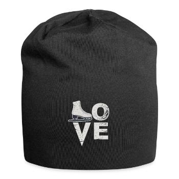 Eiskunstlauf - Jersey-Beanie - Schwarz - Vorne