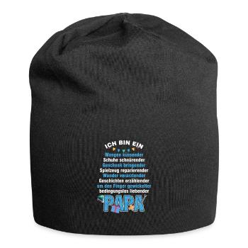 Dad Father Dad Father's Day Son Daughter Gift - Jersey Beanie - black - Front