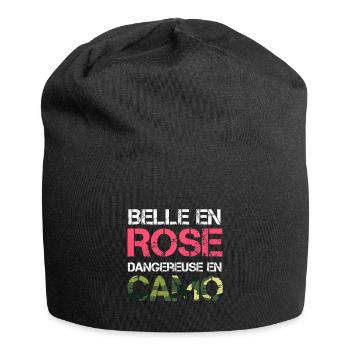 Belle En Rose Dangereuse En Camo - Bonnet en jersey - noir - Devant