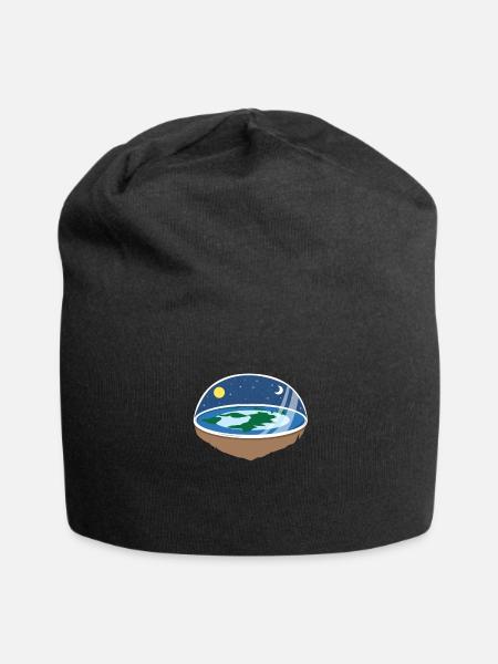 Flat Earth - Jersey-Beanie - Schwarz