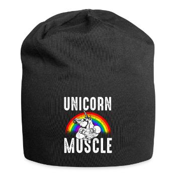 Unicorn Muscle - Jersey Beanie - black - Front