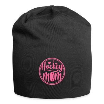 Eishockey Mutter Hockey Mom Muttertag Geschenk - Jersey-Beanie - Schwarz - Vorne