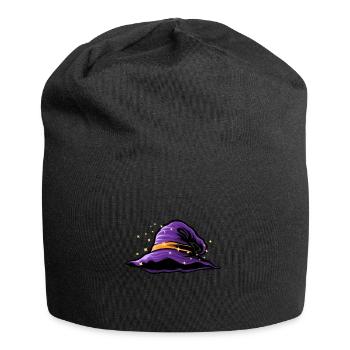 Witch hat magic hat witch wizard gift idea - Jersey Beanie - black - Front