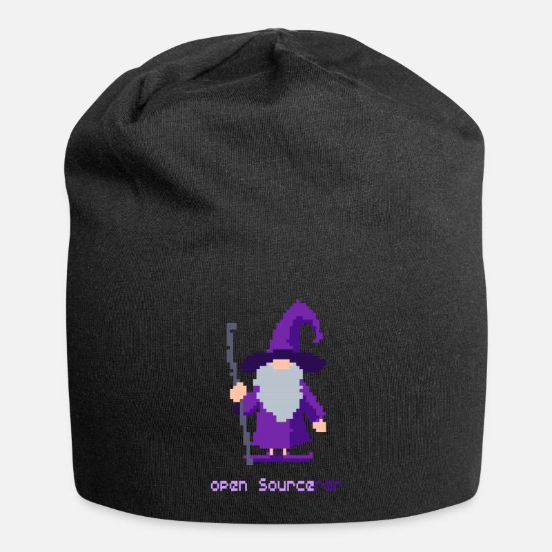 Open Source - Jersey-Beanie - Schwarz