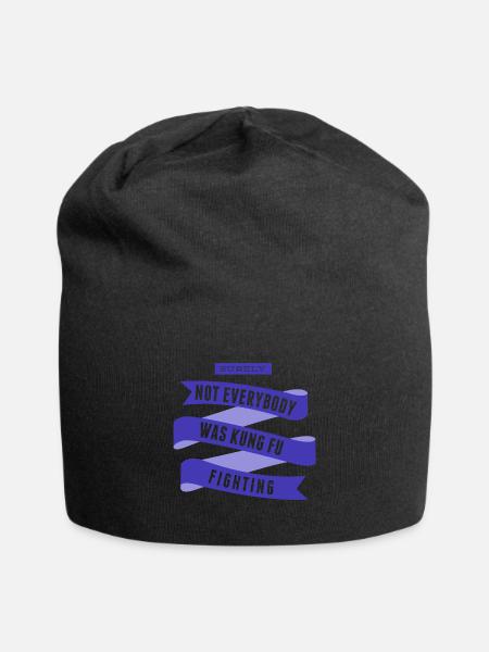 Surely Not Everybody What Kung Fu Fighting - Jersey Beanie - black