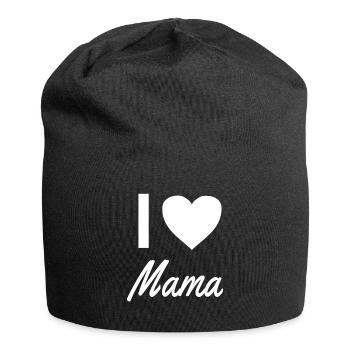 i love mama - Jersey Beanie - black - Front