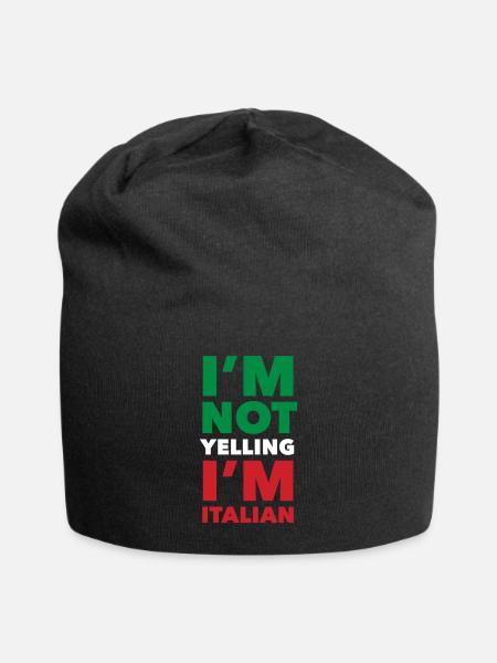 Funny Italian Gift - Jersey Beanie - black