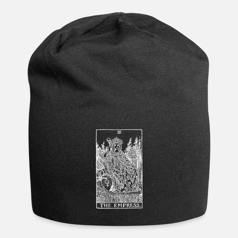 Tarot Card The Empress - Le cadeau de l'impératrice - Bonnet en jersey - noir