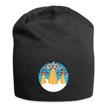 UFO - Jersey-Beanie - Schwarz - Vorne