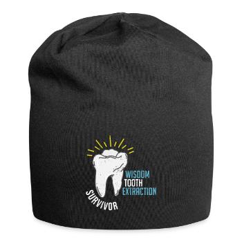 Wisdom tooth design - Jersey Beanie - black - Front