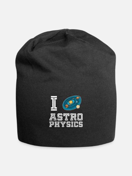 Physik Astrophysik - Jersey-Beanie - Schwarz