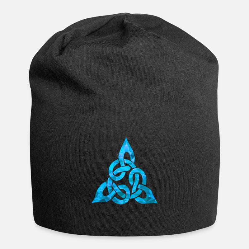 Keltischer Knoten - Jersey-Beanie - Schwarz