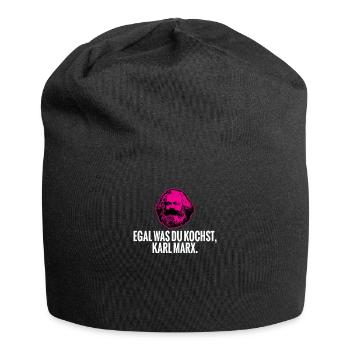 Egal was du kochst, Karl Marx. - Jersey-Beanie - Schwarz - Vorne