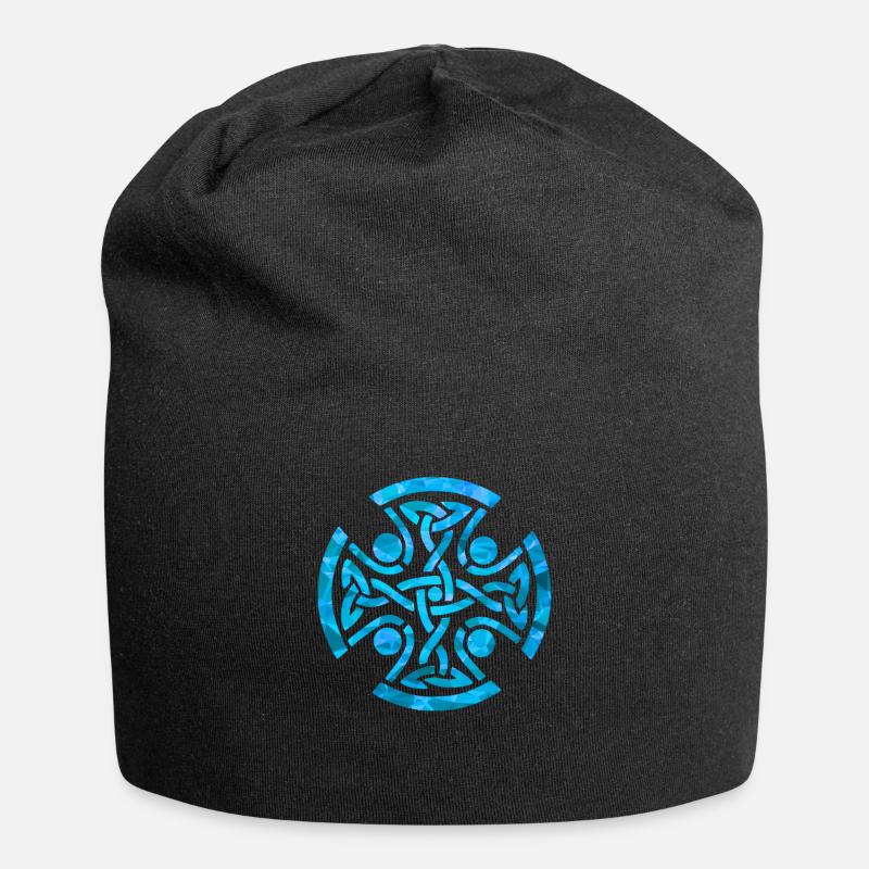 Keltischer Knoten - Jersey-Beanie - Schwarz