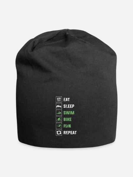 Triathlon - Jersey-Beanie - Schwarz