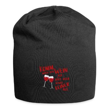 Come make the wine stop but no one else - Jersey Beanie - black - Front