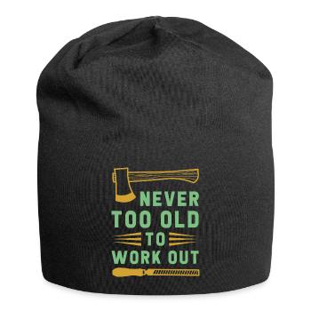 Jamais trop vieux - Bonnet en jersey - noir - Devant
