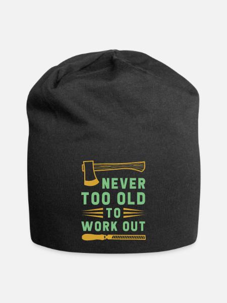 Jamais trop vieux - Bonnet en jersey - noir