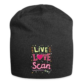 Krankenhaus Hebamme Sonograph Ultraschall - Jersey-Beanie - Anthrazit - Vorne