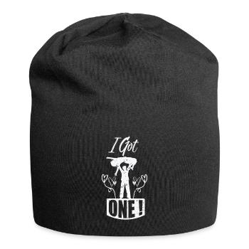 Bachelor party fiançailles marié mariée - Bonnet en jersey - noir - Devant