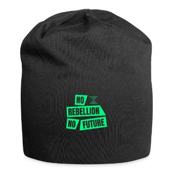 Extinction climatique: pas de rébellion, pas d'avenir XR - Bonnet en jersey - noir - Devant