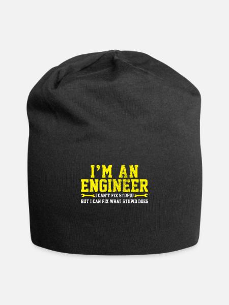 Engineer engineering - Jersey Beanie - black