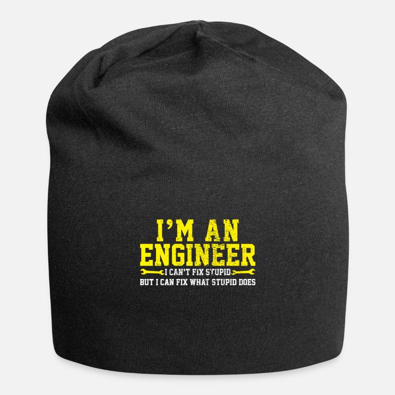 Engineer engineering - Jersey Beanie - black