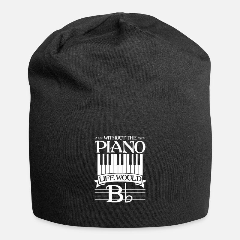 piano - Jersey Beanie - black