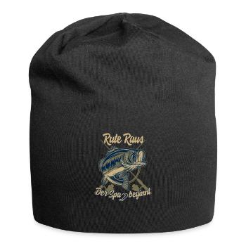Angler T-shirts pike and carp fishing fish - Jersey Beanie - black - Front