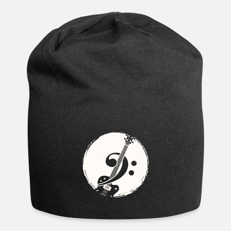 Guitare basse Guitariste - Bonnet en jersey - noir