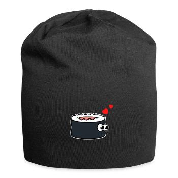 Sushi Love - Jersey-Beanie - Schwarz - Vorne