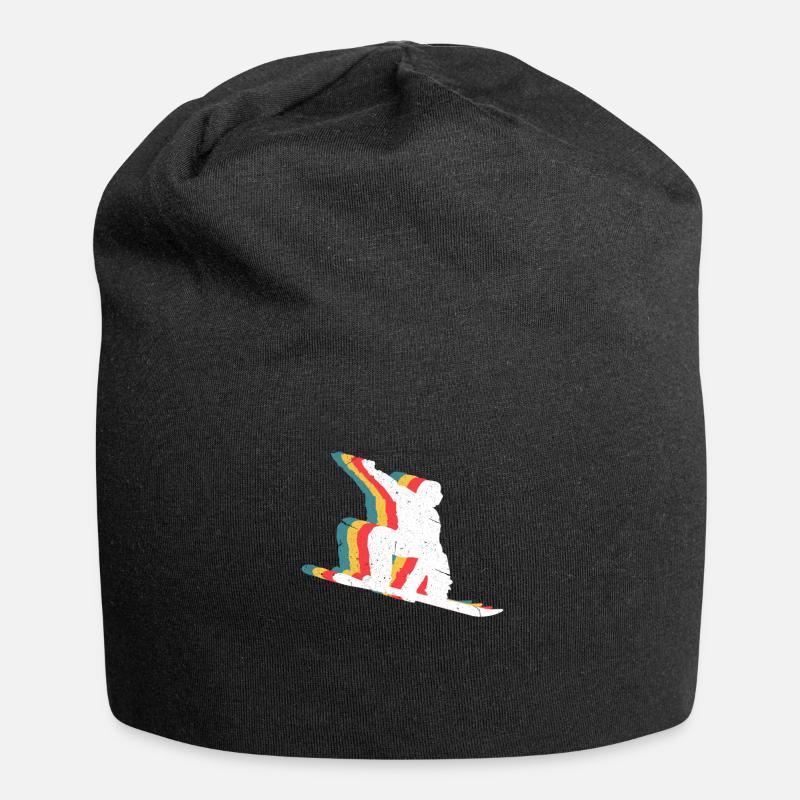 Snowboard - Jersey-Beanie - Schwarz