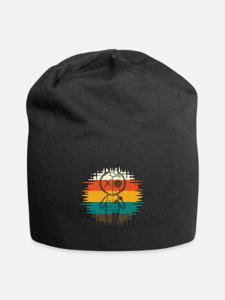 Voodoo Puppe Ich liebe dich - Jersey-Beanie - Schwarz