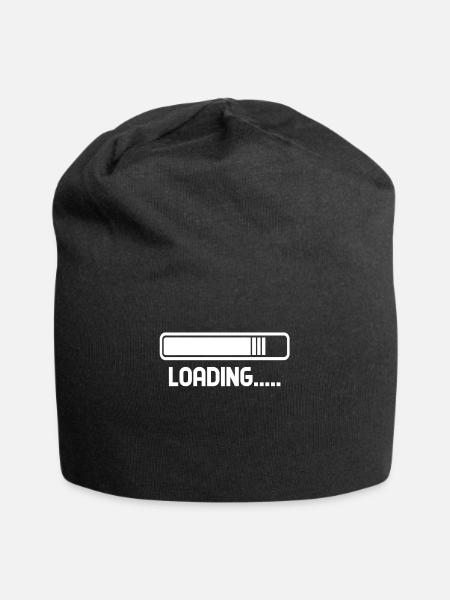 Chargement .... Barre de chargement - Bonnet en jersey - noir