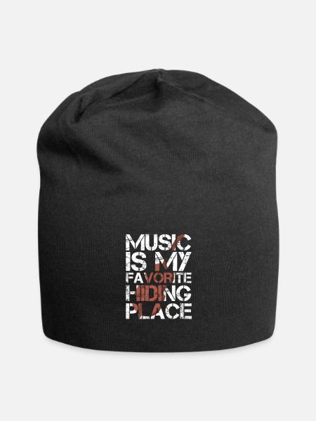 Violine - Jersey-Beanie - Schwarz