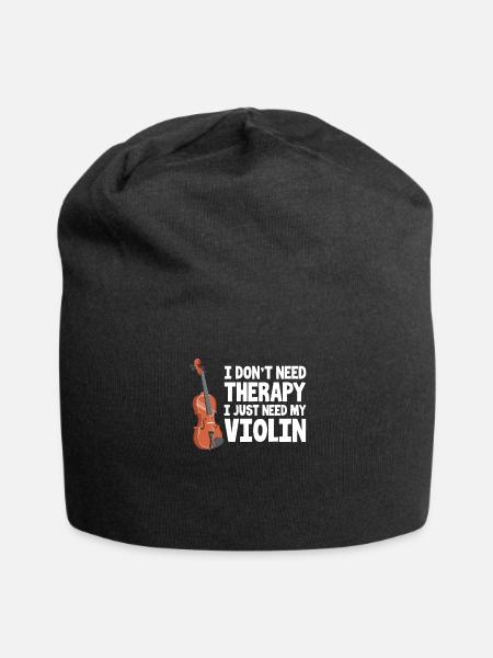 Violine - Jersey-Beanie - Schwarz
