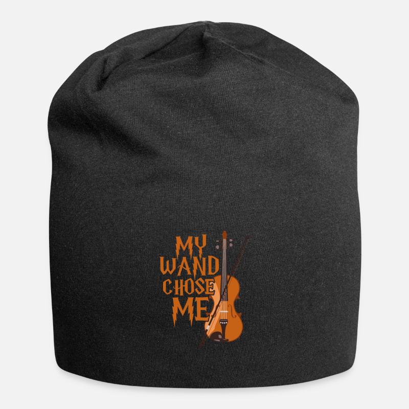 violin - Jersey Beanie - black