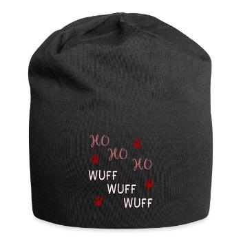 Christmas dog Christmas dog - Jersey Beanie - black - Front