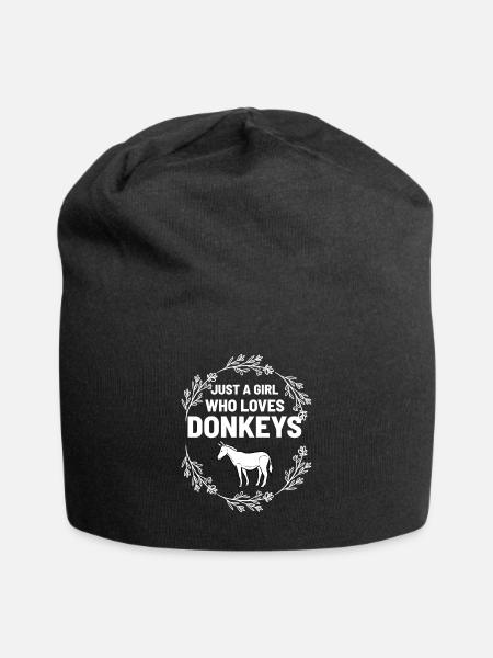 Esel - Jersey-Beanie - Schwarz