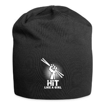 Drummer Drummer Drummer Drummer - Jersey Beanie - black - Front