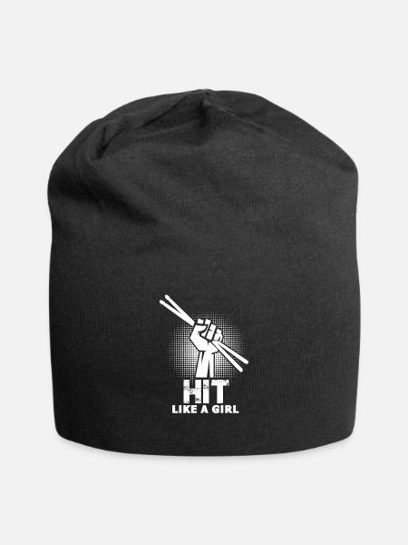 Batteur batteur batteur batteur - Bonnet en jersey - noir
