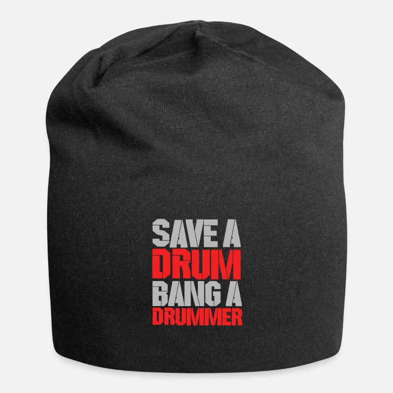 Drummer - Jersey-Beanie - Schwarz