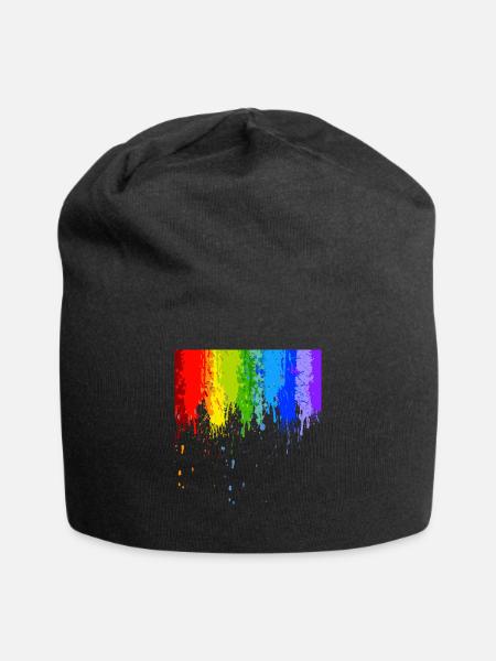 Gay Pride Gift - Jersey Beanie - black