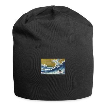 Border Collie - Bonnet en jersey - noir - Devant
