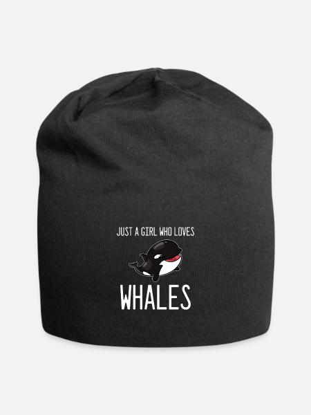Orcas killer whales - Jersey Beanie - black